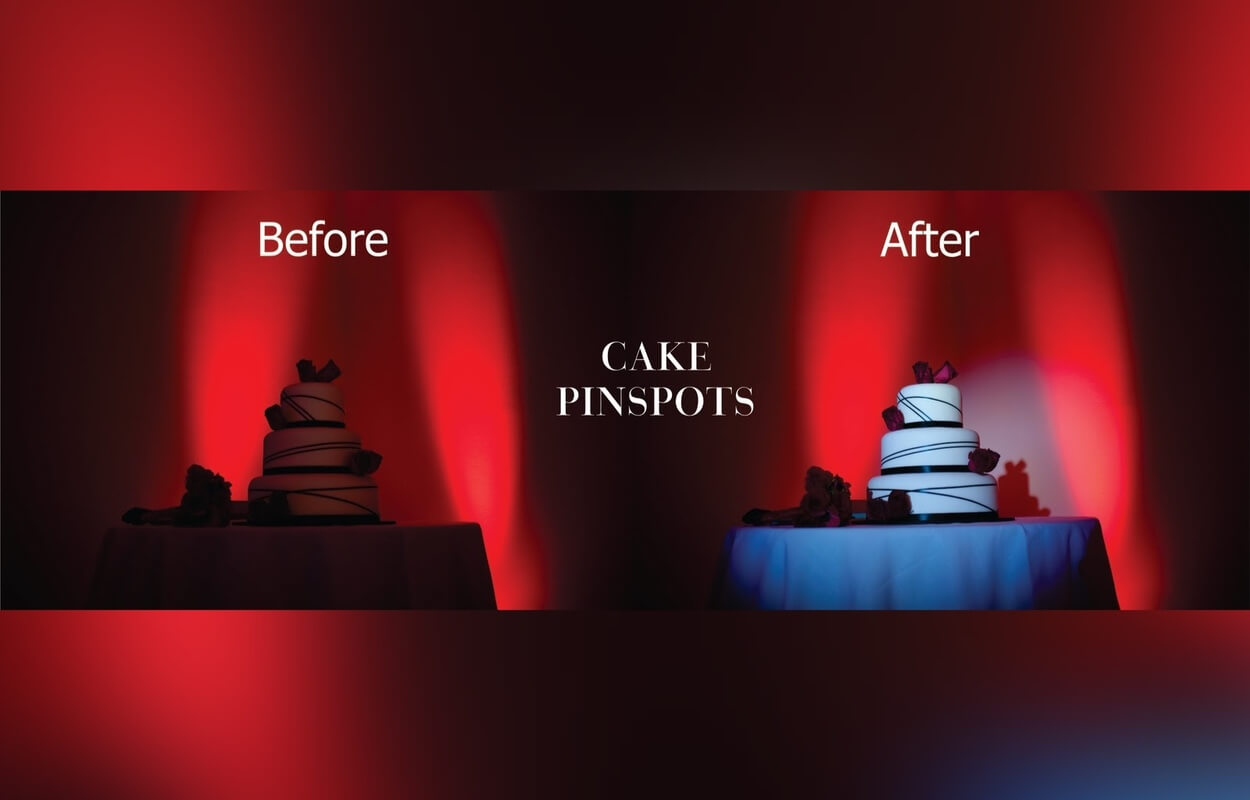 Before & After - Cake Pinspots Image