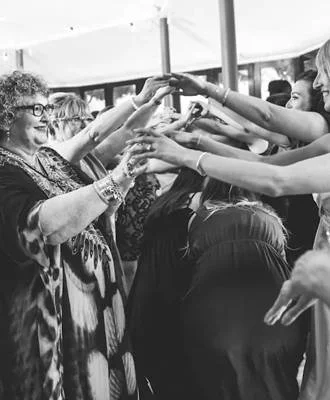 Womens Playing Game in a DJ Wedding Image